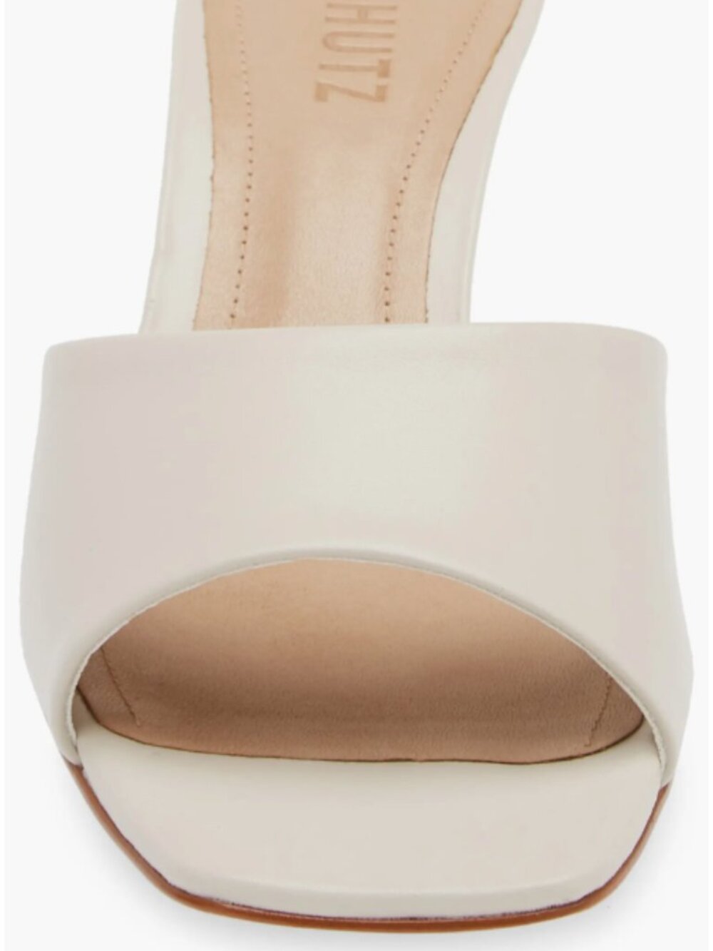 Schutz Dethalia Kitten Heel Slide Sandal in Pearl SZ 7.5 - Picture 5 of 5